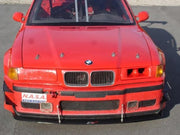 APR Performance Carbon Fiber Front Splitter with Support Rods for BMW M3 E36 4