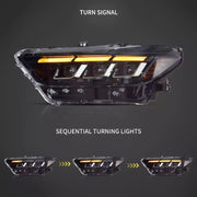 S650 Style LED Headlights for Ford Mustang S550 (2015-2017) 2