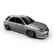 +50 mm Widebody Front Fender Flares for Subaru Impreza Hawkeye GD / GG (2005-2007) 8