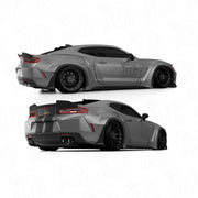 Rear Bumper Splitters for Chevrolet Camaro 6th Gen RS / SS / ZL1 (2016-2024) 7