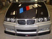 APR Performance Carbon Fiber Front Splitter with Support Rods for BMW M3 E36 2