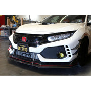 APR Performance Carbon Fiber Front Bumper Canards for Honda Civic Type R FK8 3