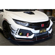 APR Performance Carbon Fiber Front Bumper Canards for Honda Civic Type R FK8 1