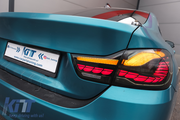 OLED Tail Lights with Sequential Turn Signals for BMW 4 Series F32 / F33 / F36 / M4 F82 / F83 (2013-2019), Red Smoke 5