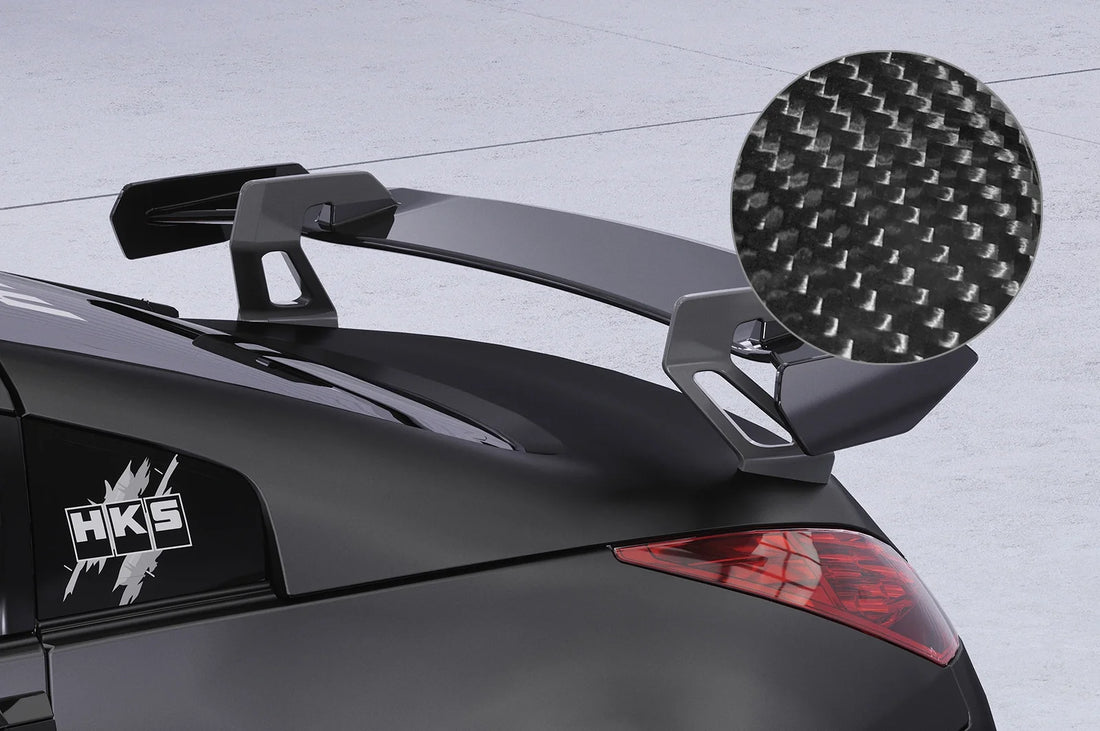 CSR Automotive Swan Neck Rear Wing for Nissan 350Z Z33 (2002-2008), Fiberglass / Carbon
